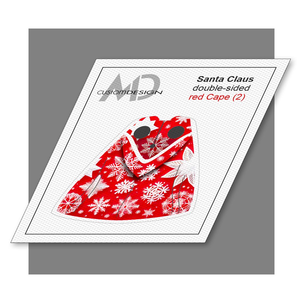 Pelerynka czerwona dwustronna Św. Mikołaja / Santa Claus double-sided red cape