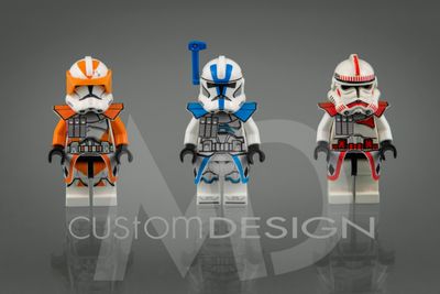 Tripack żołnierzy klonów 212th, 501st, CG / Tripack of clone troopers 212th, 501st, CG