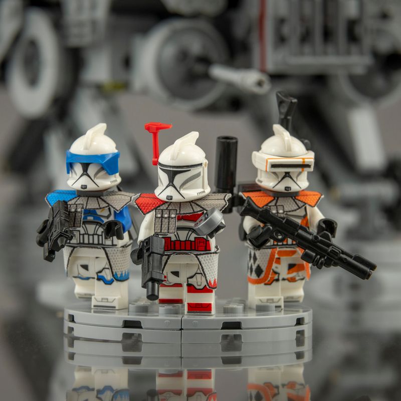 Tripack żołnierzy klonów 212th, 501st, CG / Tripack of clone troopers 212th, 501st, CG