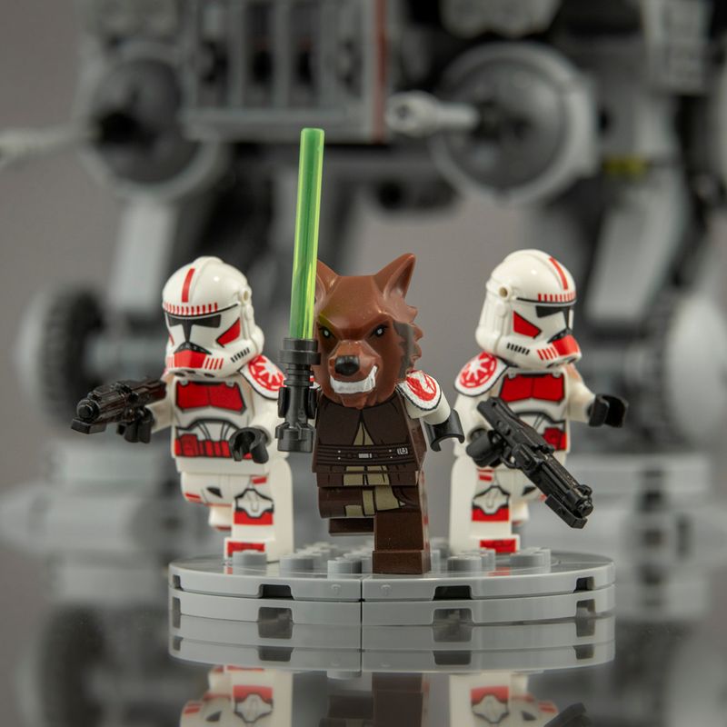 Jedi generał i żołnierze Gwardii Coruscant / Jedi general and Coruscant Guard clone troopers