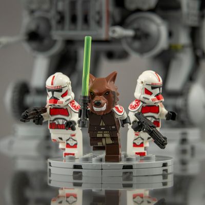 Jedi generał i żołnierze Gwardii Coruscant / Jedi general and Coruscant Guard clone troopers