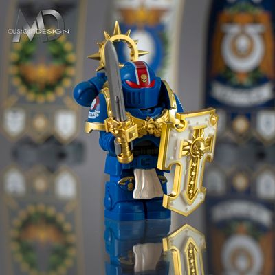 Pancerz Space Marine Bulwark Ultramarine i bronie