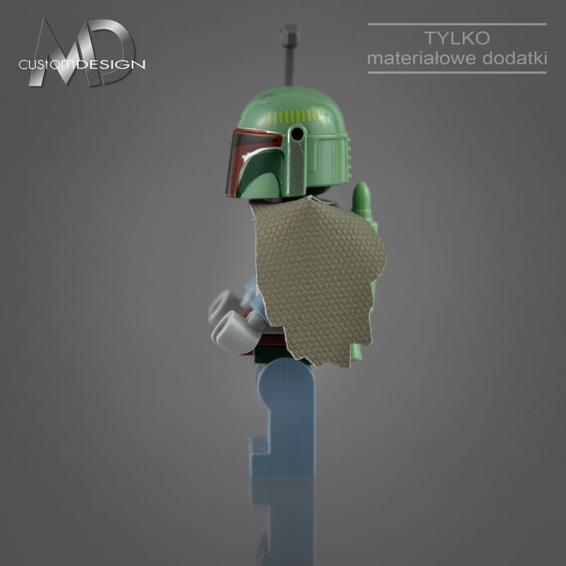 Cape i pauldron dla figurki Boba Fett (kolor olive green) Cape i pauldron dla figurki Boba Fett (kolor olive green)