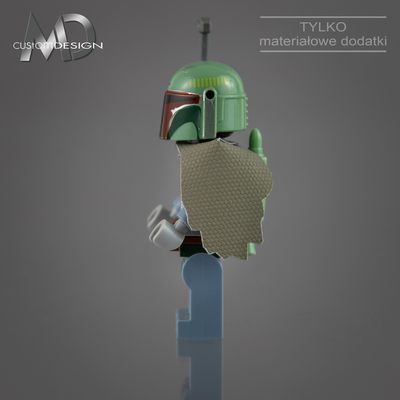 Cape i pauldron dla figurki Boba Fett (kolor olive green)