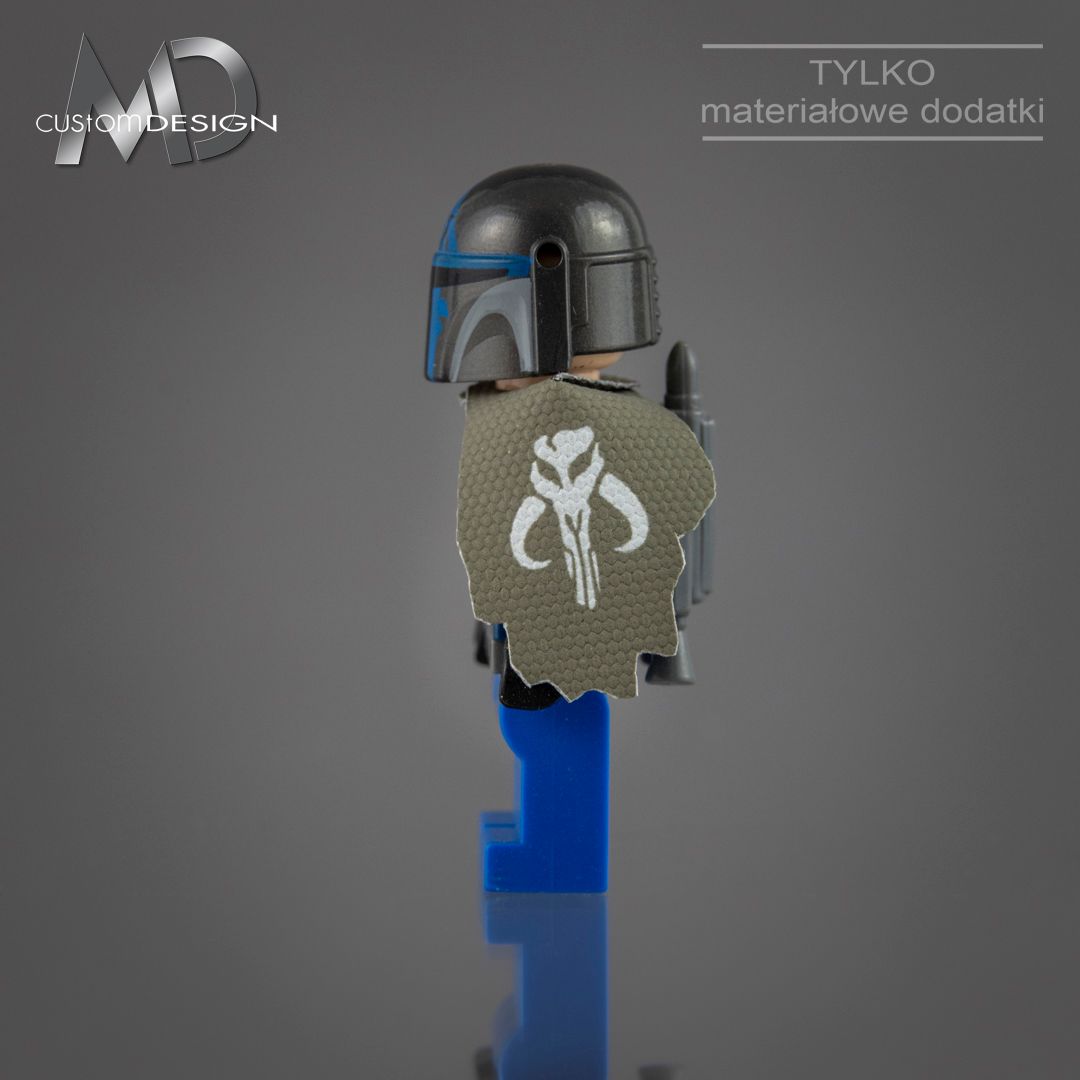 Mandalorian crest cape i pauldron (kolor olive green)