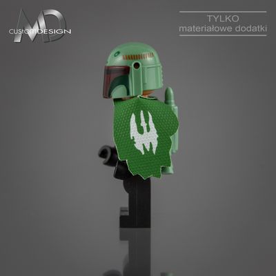 Death Watch cape i pauldron (kolor green)