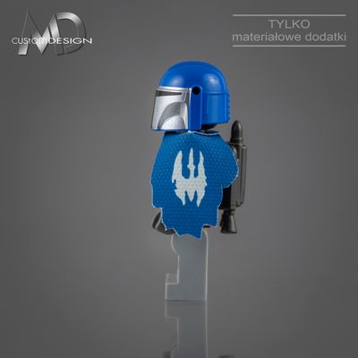 Death Watch cape i pauldron (kolor navy blue)