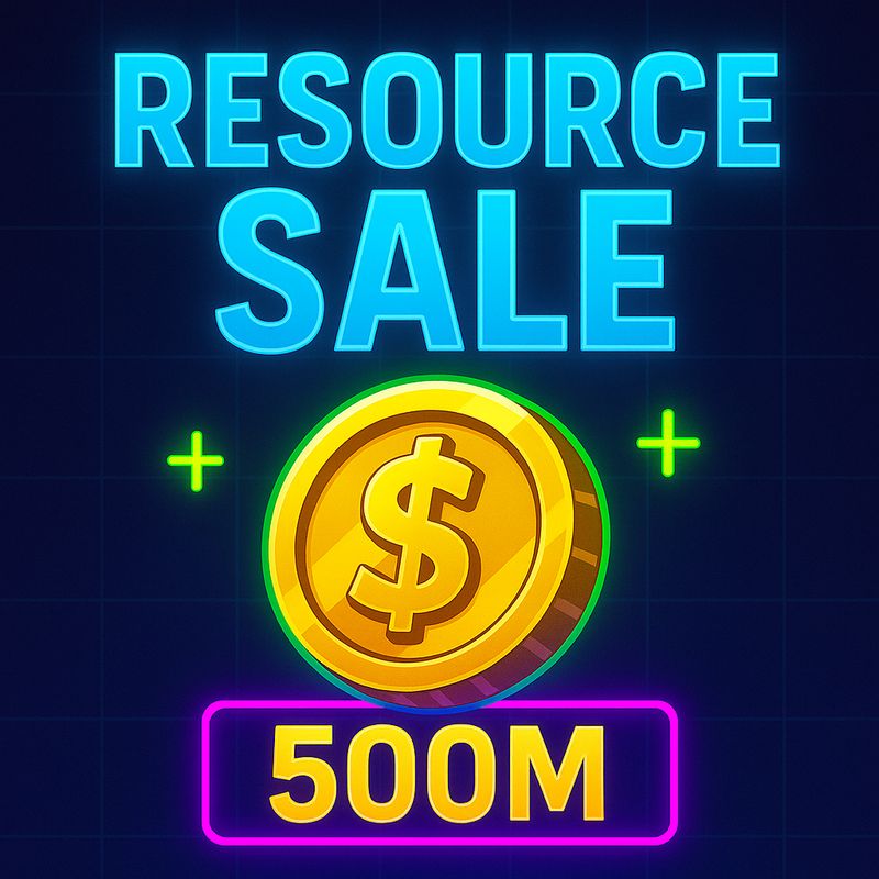 500 million (500M) of a single resource