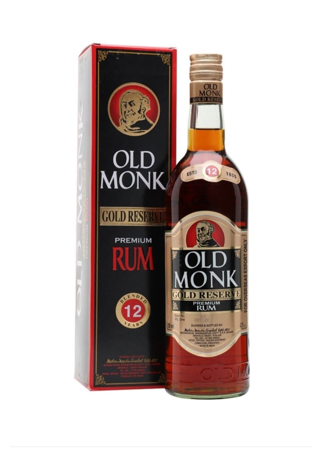 Old Monk Gold Reserve 12 Year Old Rum