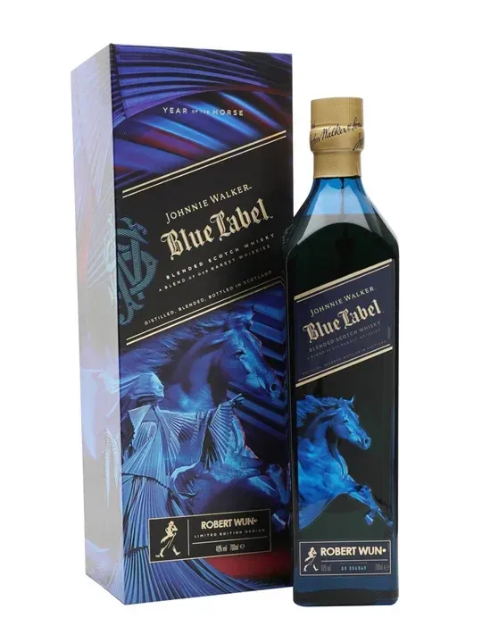 Johnnie Walker Blue Label Year of the Horse by Robert Wun Limited Edition Blended Scotch Whisky 70cl Johnnie Walker Blue Label Year of the Horse by Robert Wun Limited Edition Blended Scotch Whisky 70cl