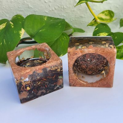Orgonit Teelichthalter Set