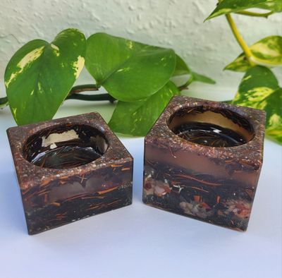Orgonit Teelichthalter Set
