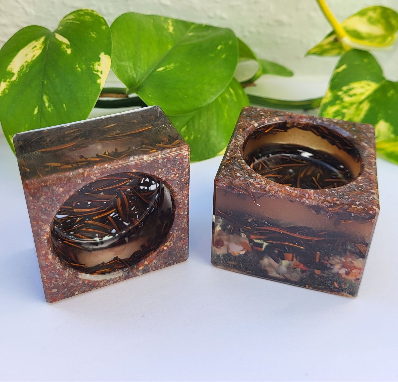 Orgonit Teelichthalter Set