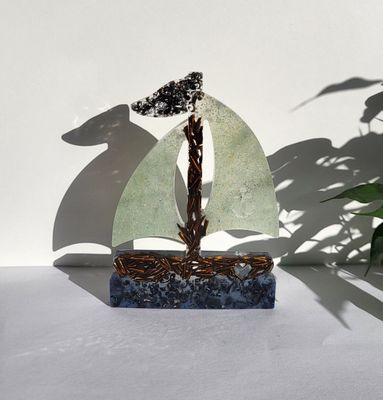 Orgonit Schattenwurf Segelboot