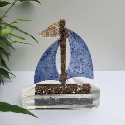 Orgonit Schattenwurf Segelboot