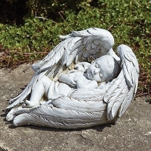 SLEEPING BABY IN WINGS 6&quot; GARDEN NC