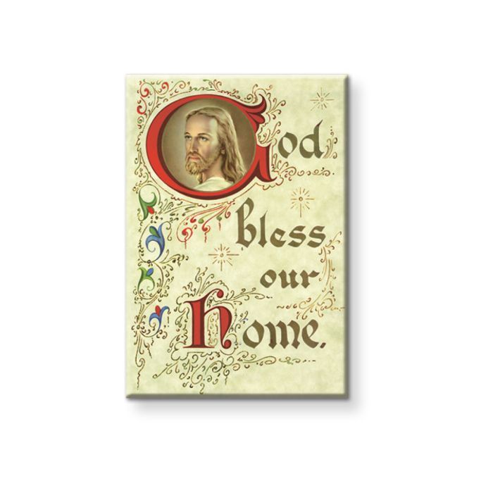 HOUSE BLESSING MINI POSTCARD MAGNET - 2"X3" NC