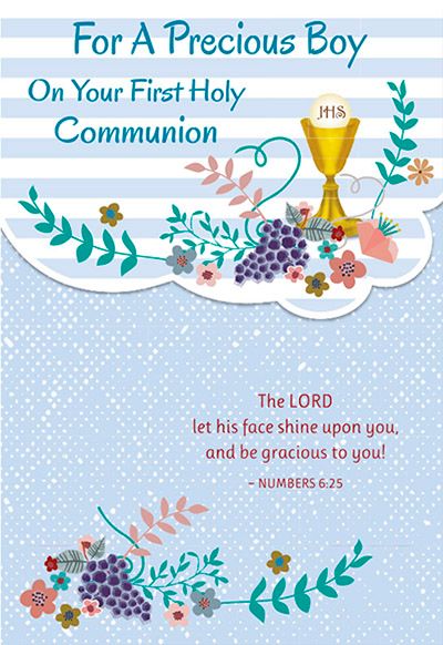 85539 BOY COMMUNION CARD 4 - NC