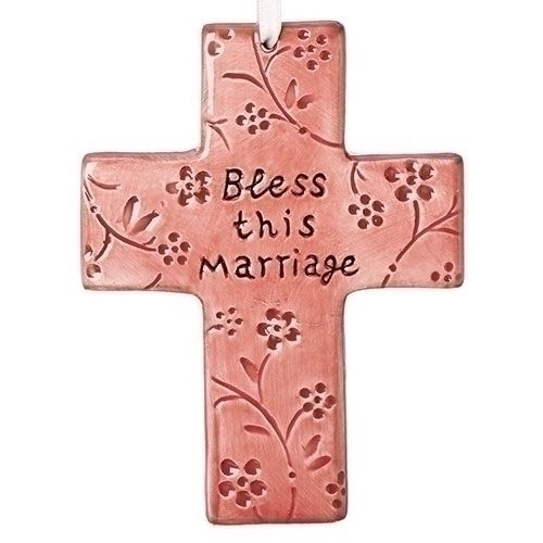 BLESS THIS MARRIAGE CROSS - 5&quot; NC1