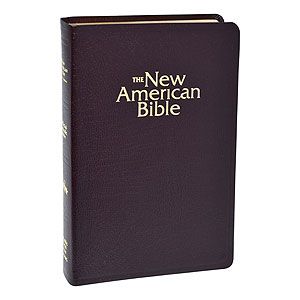 NEW AMERICAN BIBLE - DELUXE GIFT BURGUNDY BIBLE - NC