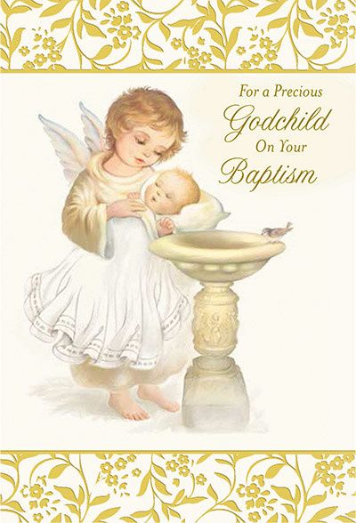 89124 GODCHILD BAPTISM CARD