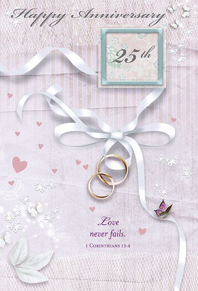 82745 SILVER WEDDING ANNIVERSARY