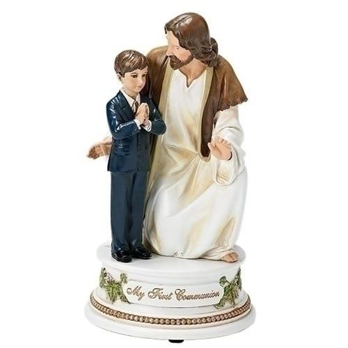 COMMUNION MUSICAL JESUS W/BOY - 7.25&quot;