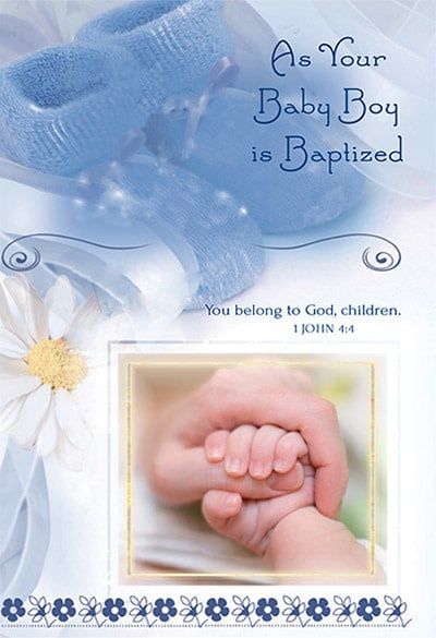 89167 BOY BAPTISM CARD