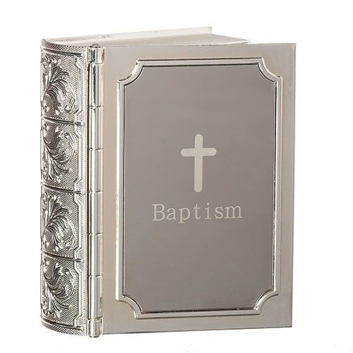 BAPTISM BIBLE KEEPSAKE 3.5&quot; H