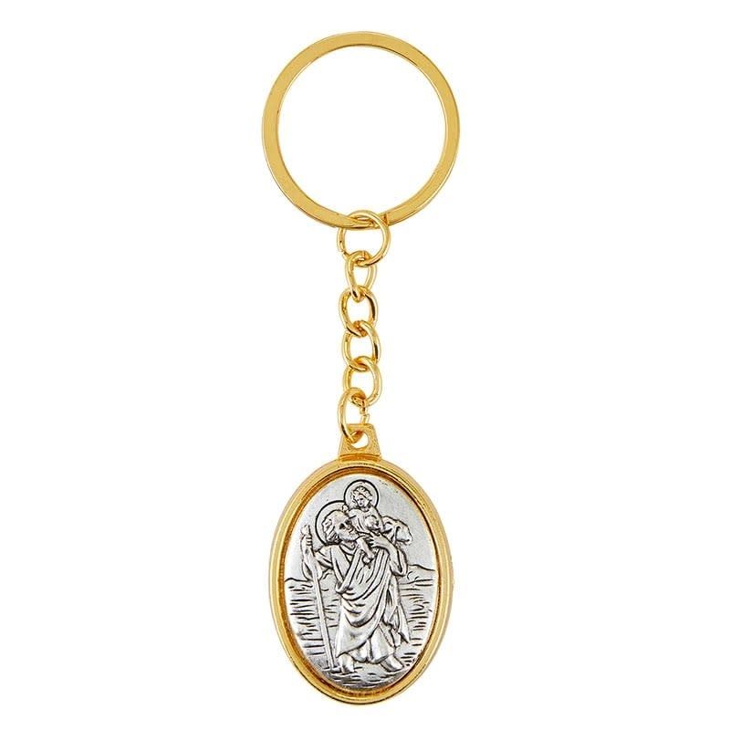 CHRISTOPHER KEY CHAIN 3.75&quot;