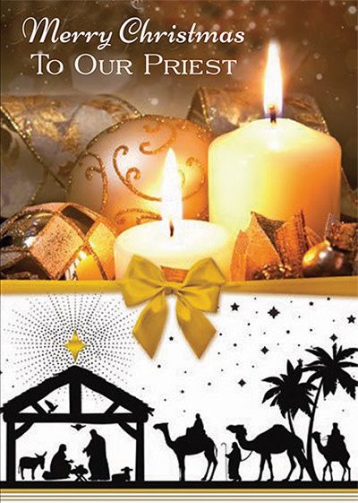 85580 CHRISTMAS OUR PRIEST CARD