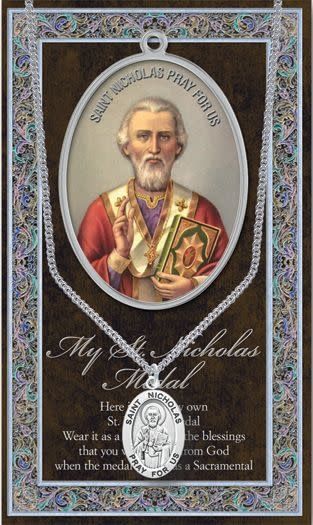 NICHOLAS MEDAL PWT INFO CARD - 24"