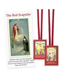 SCAPULAR OF THE PASSION RED