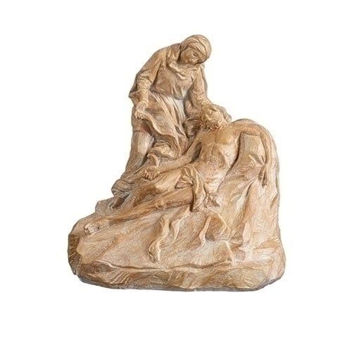 PIETA RENAISSANCE CARVED 8&quot;