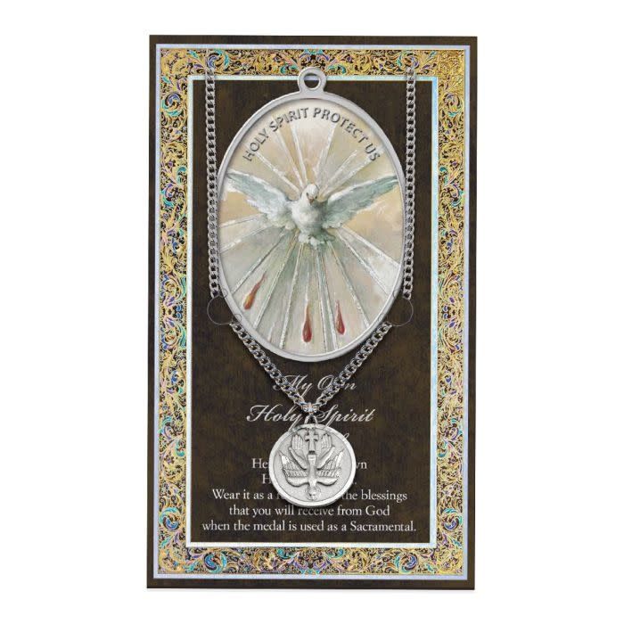 HOLY SPIRIT MEDAL PWT INFO CARD - 24&quot;