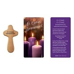 LIVING ADVENT PRAYER CROSS W CARD