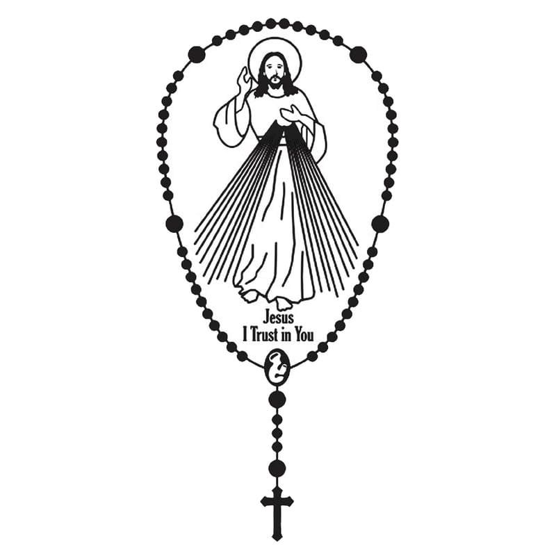 DIVINE MERCY STATIC CLING