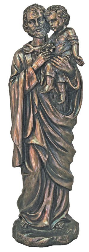 JOSEPH AND CHILD BRONZE - 11.5