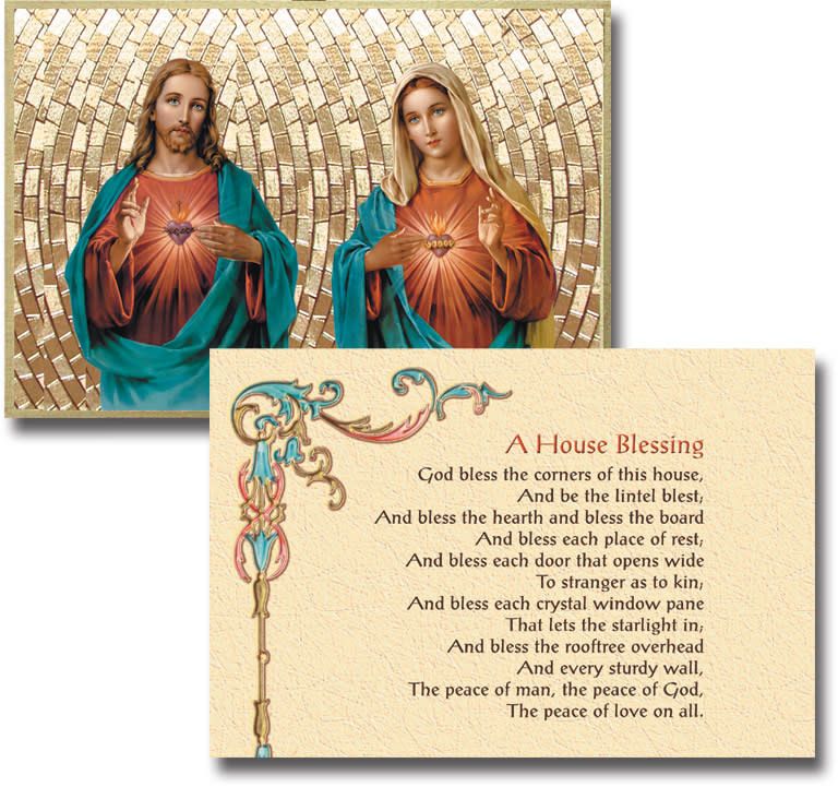 SACRED HEARTS MOSAIC PLAQUE 4 X 6&quot;