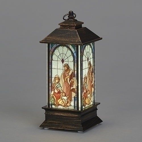 HOLY FAMILY ORNAMENT LANTERN - 5&quot;