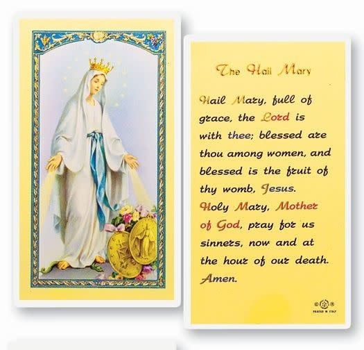 HAIL MARY - GRACE HOLY CARD