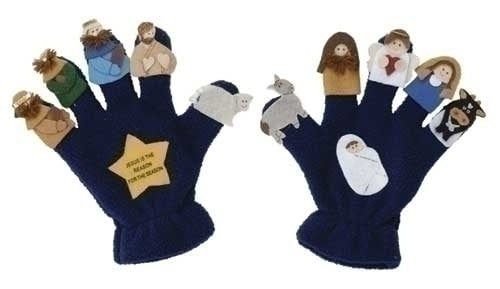 NATIVITY PUPPET SET - 2PC - 6.5"H