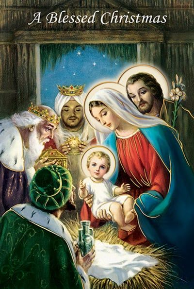 82214 BLESSED CHRISTMAS CARDS BOXED
