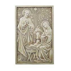 NATIVITY GARDEN PLAQUE 13&quot;