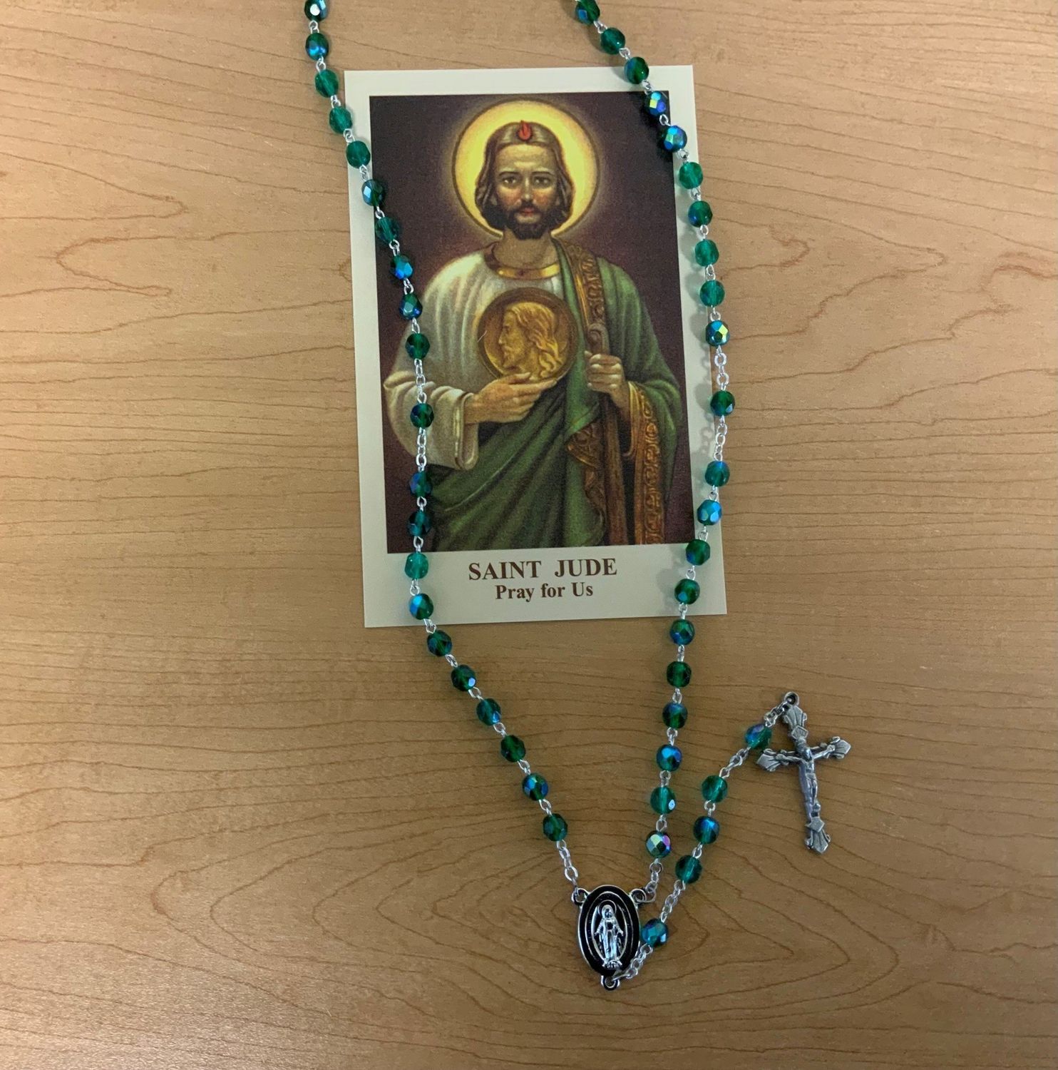 JUDE PHOTO ROSARY W/ PRAYER CARD