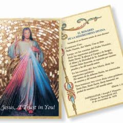 DIVINE MERCY MOSAIC PLAQUE - SPANISH  - NC