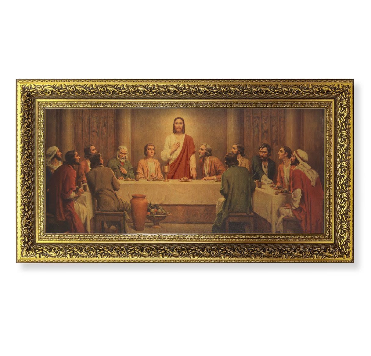 CHAMBER&#39;S LAST SUPPER GLD-LEAF FRAME 14&quot;X26&quot;