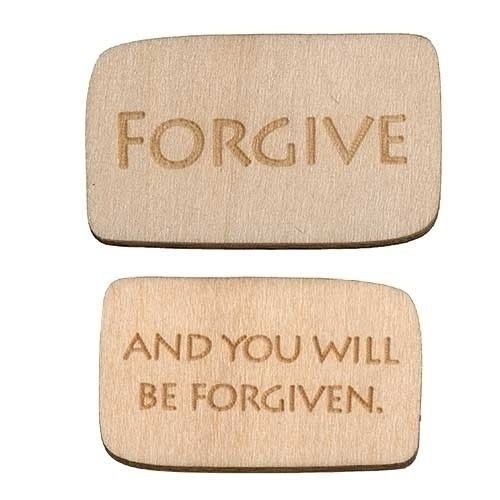 FORGIVE WOOD TOKEN .75&quot;H