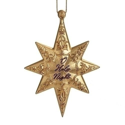 O HOLY NIGHT STAR ORNAMENT - 4.5&quot;