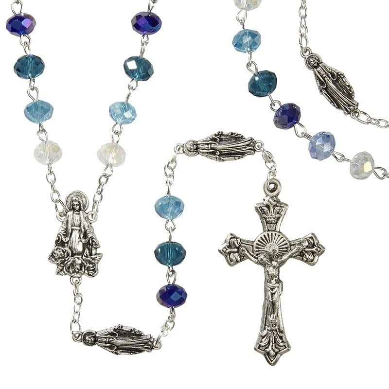 MARIAN ROSARY BLUE 6X8